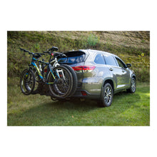 Cargar imagen en el visor de la galería, Curt Tray-Style Hitch-Mounted Bike Rack (2 Bikes 1-1/4in or 2in Shank)