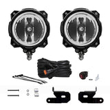 KC HiLiTES 18-23 Jeep JL/JT 6in Pro6 Gravity LED Pillar Mount 2-Light Sys (SAE/ECE - 20W Drv Beam)