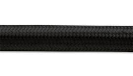Vibrant -6 AN Black Nylon Braided Flex Hose (10 foot roll)