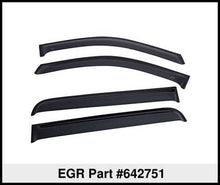 Cargar imagen en el visor de la galería, EGR 09+ Dodge F/S Pickup Crew Cab Tape-On Window Visors - Set of 4 (642751)