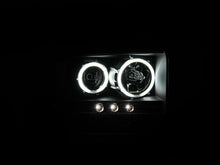 Cargar imagen en el visor de la galería, ANZO 2005-2007 Ford Excursion Projector Headlights w/ Halo Black w/ LED Strip (CCFL) 1pc