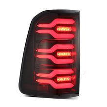 Cargar imagen en el visor de la galería, AlphaRex 19-21 Dodge Ram 1500 Luxx-Series LED Tail Lights Black/Red w/Activ Light/Seq Signal