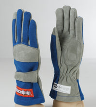 Cargar imagen en el visor de la galería, RaceQuip Blue 1-Layer SFI-1 Glove - Small