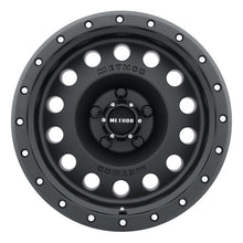 Cargar imagen en el visor de la galería, Method MR307 Hole 17x8.5 0mm Offset 5x5 94mm CB Matte Black Wheel