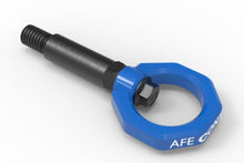 Cargar imagen en el visor de la galería, aFe Control Front Tow Hook Blue BMW F-Chassis 2/3/4/M