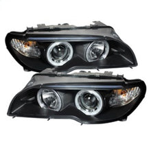 Load image into Gallery viewer, Spyder BMW E46 3-Series 04-06 2 DR Projector Halogen Model- LED Halo Blk PRO-YD-BMWE4604-2DR-HL-BK