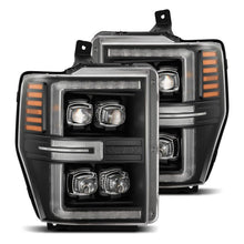 Load image into Gallery viewer, AlphaRex 08-10 Ford F250-550 NOVA-Series LED Projector Headlights Black w/Activ Light/Seq Signal