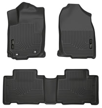 Cargar imagen en el visor de la galería, Husky Liners 13 Toyota RAV4 Weatherbeater Black Front &amp; 2nd Seat Floor Liners