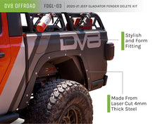 Cargar imagen en el visor de la galería, DV8 Offroad 20-21 Jeep Gladiator Fender Flare Delete Kit