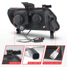 Cargar imagen en el visor de la galería, ANZO 15-22 Chevrolet Colorado Full LED Projector Headlights w/ Initiation &amp; Sequential - Black