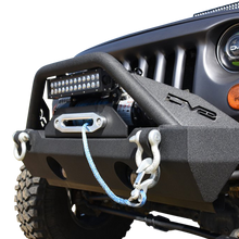 Load image into Gallery viewer, DV8 Offroad 07-18 Jeep Wrangler JK/JL FS-15 Steel Stubby Front Bumper w/ Fog Lights