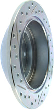 Cargar imagen en el visor de la galería, StopTech Select Sport 98-08 Subaru Forester Slotted and Drilled Left Rear Rotor