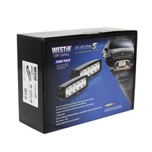 Cargar imagen en el visor de la galería, Westin Fusion5 LED Light Bar Single Row 5.5 inch Flex w/3W Epistar (Set of 2) - Black