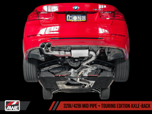 Cargar imagen en el visor de la galería, AWE Tuning BMW F3X 28i / 30i Touring Edition Axle-Back Exhaust Single Side - 80mm Silver Tips