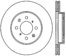 Cargar imagen en el visor de la galería, StopTech Power Slot 90-01 Integra / 93-05 Civic EX/93-97 Civic Si Fr Left Slotted CRYO-STOP Rotor