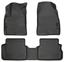 Cargar imagen en el visor de la galería, Husky Liners 09-12 Toyota Corolla/Matrix/Pontiac Vibe (FWD) WeatherBeater Combo Black Floor Liners