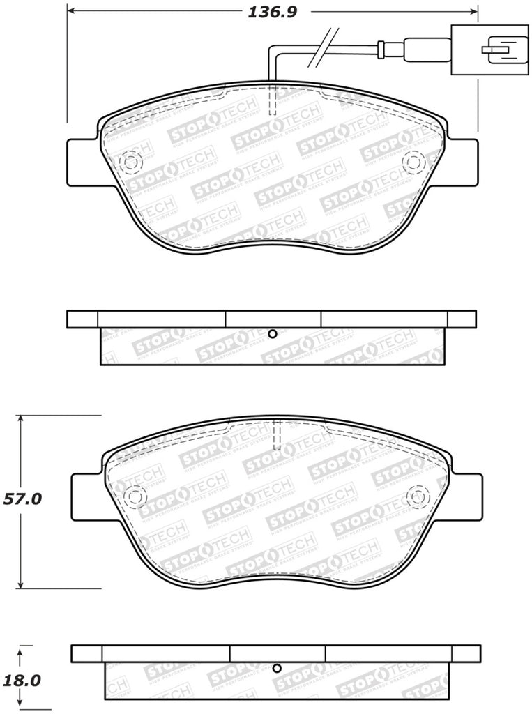 StopTech Street Brake Pads - Front