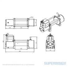 Cargar imagen en el visor de la galería, Superwinch 8500 LBS 12V DC 5/16in x 95ft Steel Rope LP8500 Winch