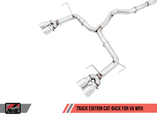 Cargar imagen en el visor de la galería, AWE Tuning Subaru WRX/STI VA/GV Sedan Track Edition Exhaust - Chrome Silver Tips (102mm)