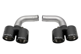 SOUL 05-08 Porsche 997.1 Carrera Muffler Bypass Pipes - Carbon Fiber Tips
