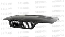 Cargar imagen en el visor de la galería, Seibon 02-05 BMW E46 2dr GTR-Style Carbon Fiber Hood