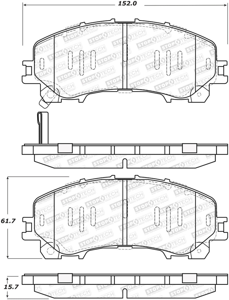 StopTech Street Brake Pads - Front