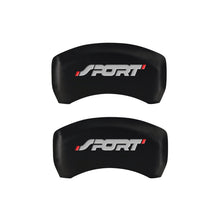 Cargar imagen en el visor de la galería, MGP 4 Caliper Covers Engraved Front &amp; Rear No bolts/Sport Red finish silver ch