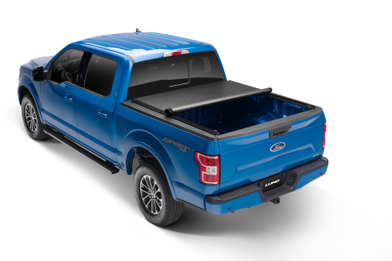 Lund 99-13 Ford F-250 Super Duty (6.8ft. Bed) Genesis Roll Up Tonneau Cover - Black