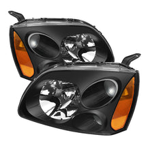 Cargar imagen en el visor de la galería, Xtune Mitsubishi Galant 04-08 Amber Crystal Headlights Black HD-JH-MG04-AM-BK
