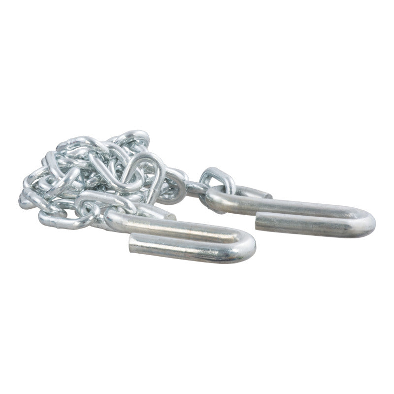 Curt 48in Safety Chain w/2 S-Hooks (5000lbs Clear Zinc Packaged)