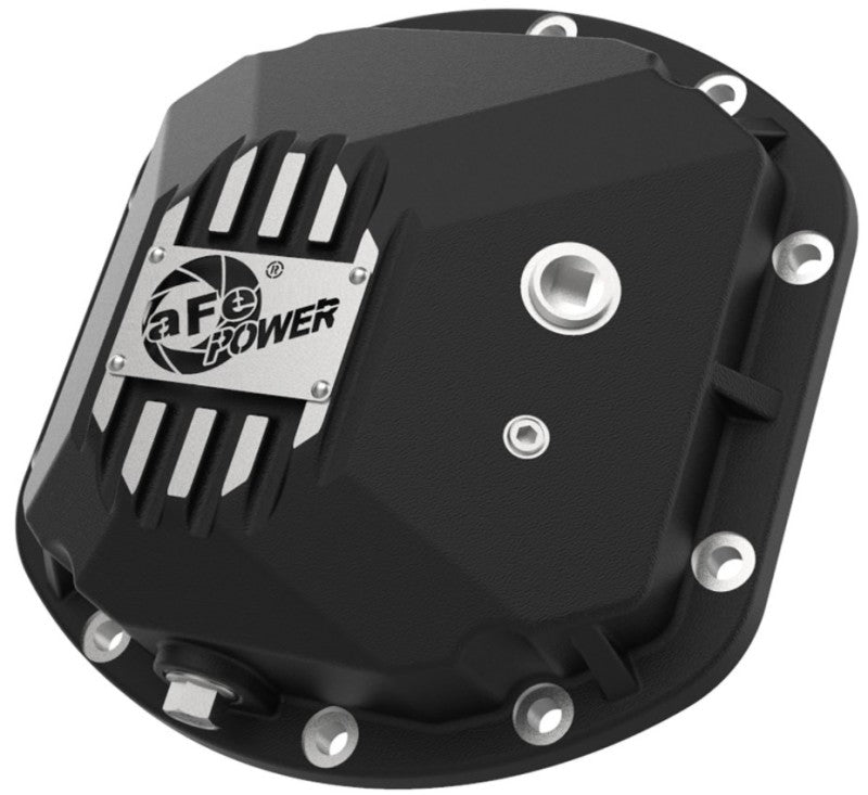 aFe Street Series Dana 30Front Differential Cover Black w/ Machined Fins 97-18 Jeep Wrangler