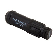 Cargar imagen en el visor de la galería, NRG 700 Series M12 X 1.25 Steel Lug Nut w/Dust Cap Cover Set 21 Pc w/Locks &amp; Lock Socket - Black