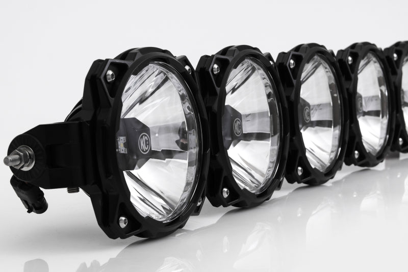 KC HiLiTES 07-18 Jeep JK 50in Pro6 Gravity LED 8-Light Light Bar System (160W Combo Beam)