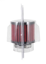 Cargar imagen en el visor de la galería, K&amp;N 1.75 inch Vent 3 inch D 2.5 inch H Air Filter - Rubber Top