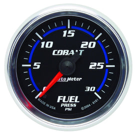 Autometer Cobalt 52mm 0-30 PSI Full Sweep Electronic Fuel Pressure Gauge