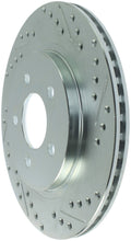 Cargar imagen en el visor de la galería, StopTech Select Sport 05-10 Ford Mustang GT Slotted and Drilled Rear Left Rotor