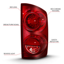 Cargar imagen en el visor de la galería, ANZO 2007-2009 Dodge Ram 1500 Tail Light Red Lens (OE)