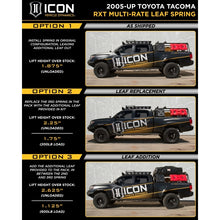 Cargar imagen en el visor de la galería, ICON 05-15 Toyota Tacoma 0-3.5in/16-17 Toyota Tacoma 0-2.75in Stg 10 Suspension System w/Tubular Uca