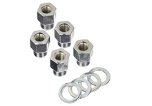 Cargar imagen en el visor de la galería, Weld Open End Lug Nuts w/Centered Washers 1/2in. RH - 5pk.