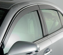 Cargar imagen en el visor de la galería, AVS 07-11 Toyota Camry Ventvisor Low Profile Deflectors 4pc - Smoke w/Chrome Trim