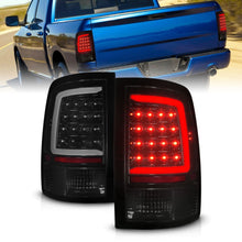 Cargar imagen en el visor de la galería, ANZO 09-18 Dodge Ram 1500 Full LED Tailights w/ Sequential Black Housing/Smoke Lens