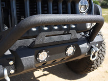 Cargar imagen en el visor de la galería, DV8 Offroad 07-18 Jeep Wrangler JK/JL FS-11 Stubby Mid Length Steel Front Bumper w/ Winch Plate