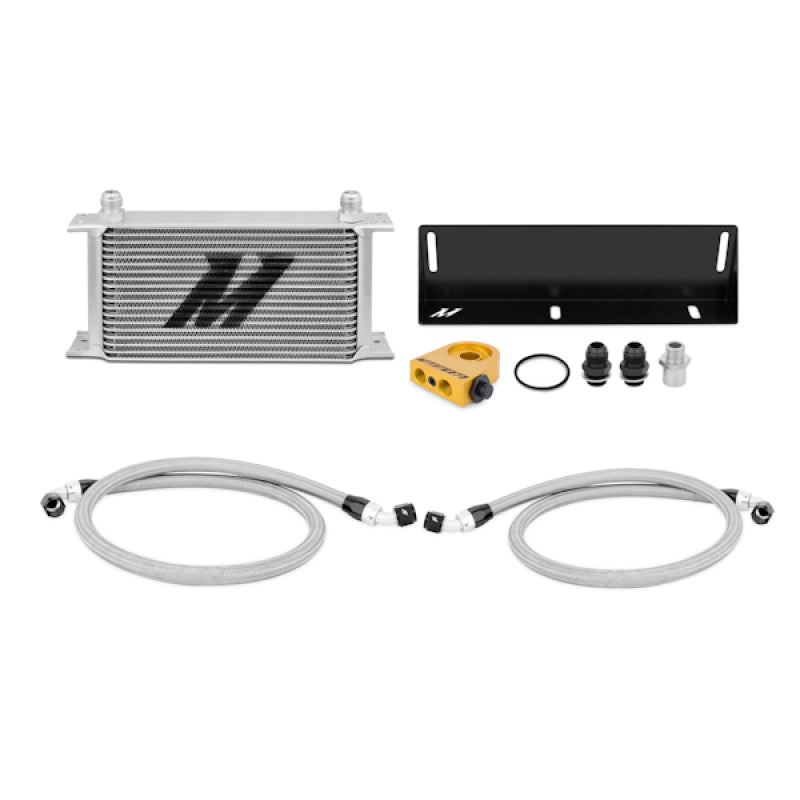 Mishimoto 79-93 Ford Mustang 5.0L Thermostatic Oil Cooler Kit - Silver