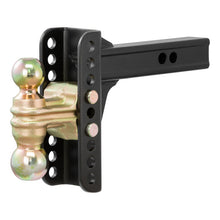 Load image into Gallery viewer, Curt Adjustable Channel Mount w/Dual Ball (2in Shank 14000lbs 6in Drop)