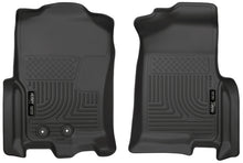 Cargar imagen en el visor de la galería, Husky Liners 2015 Ford Expedition/Lincoln Navigator WeatherBeater Front Black Floor Liners