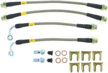 Cargar imagen en el visor de la galería, StopTech 05-06 LGT Stainless Steel Rear Brake Lines (4 Line Kit)