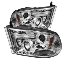 Cargar imagen en el visor de la galería, Spyder Dodge Ram 1500 09-14 10-14 Projector Headlights Halogen- LED Halo LED - Chrm PRO-YD-DR09-HL-C