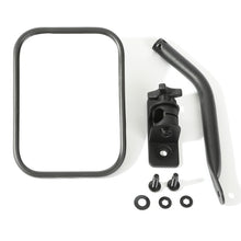 Cargar imagen en el visor de la galería, Rugged Ridge 97-18 Jeep Wrangler Textured Black Rectangluar Quick Release Mirror