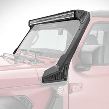 Cargar imagen en el visor de la galería, Go Rhino 18-20 Jeep Wrangler JL/JLU/Gladiator JT XE Windshield Light Bar Mount - 50in Single Row