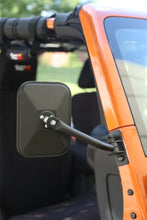 Cargar imagen en el visor de la galería, Rugged Ridge 97-18 Jeep Wrangler Textured Black Rectangluar Quick Release Mirror